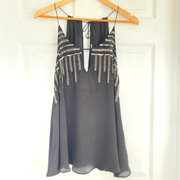 SOLD-Plenty by Tracy Reece Beaded Tank Gently Worn Sz P ** Host Pick ** - Picture 1 of 5